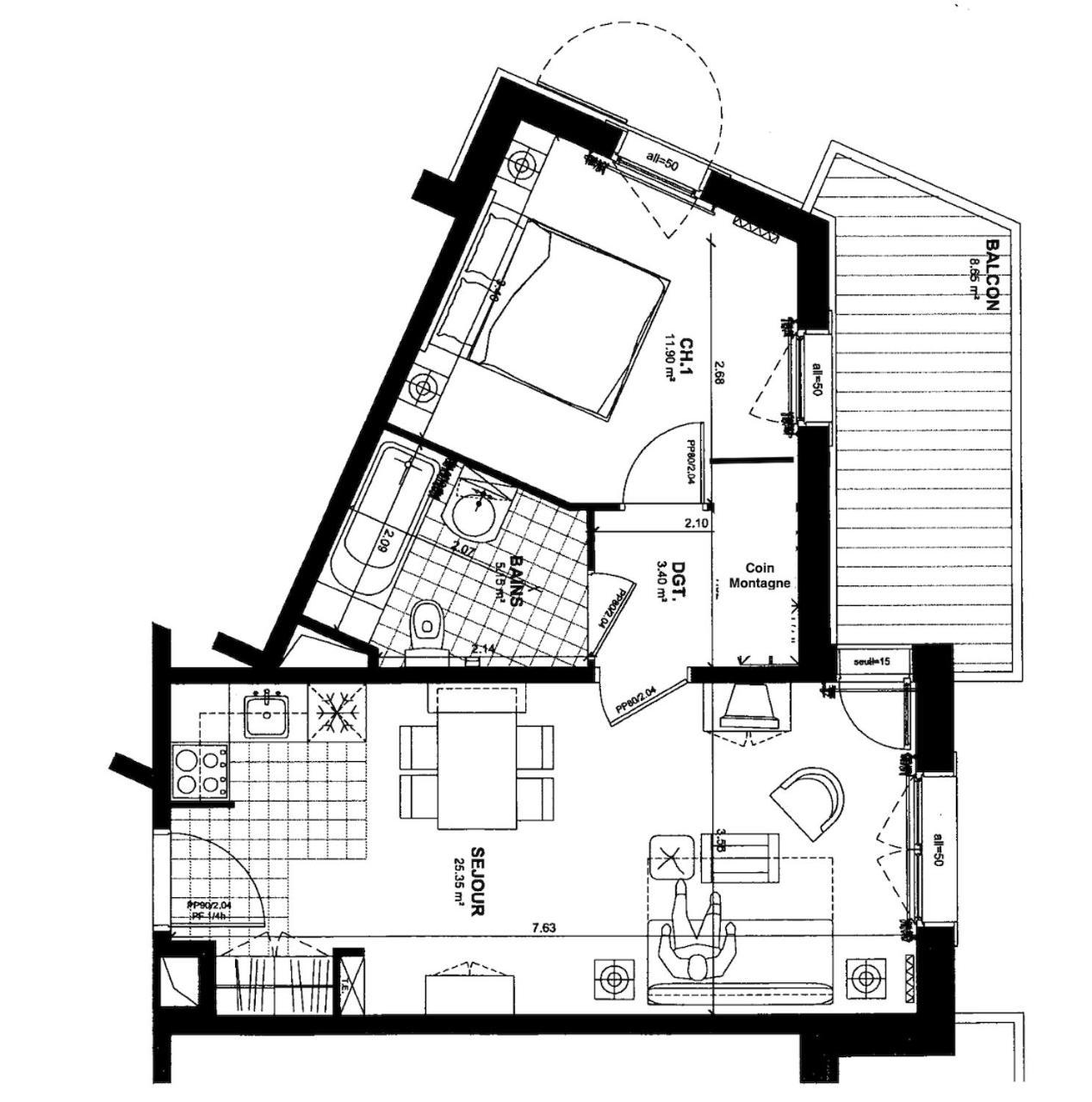 Arc 1950 - Appartement 2 Chambres - Ski-In & Out - Grande Terrasse Ensoleillee Les Arcs  エクステリア 写真
